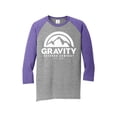 thumbnail image 1 of Chemise Raglan à Manches 3/4 pour Hommes Gravity Outdoor Co. - Logo Blanc - Violet/Gris - G, 1 of 1