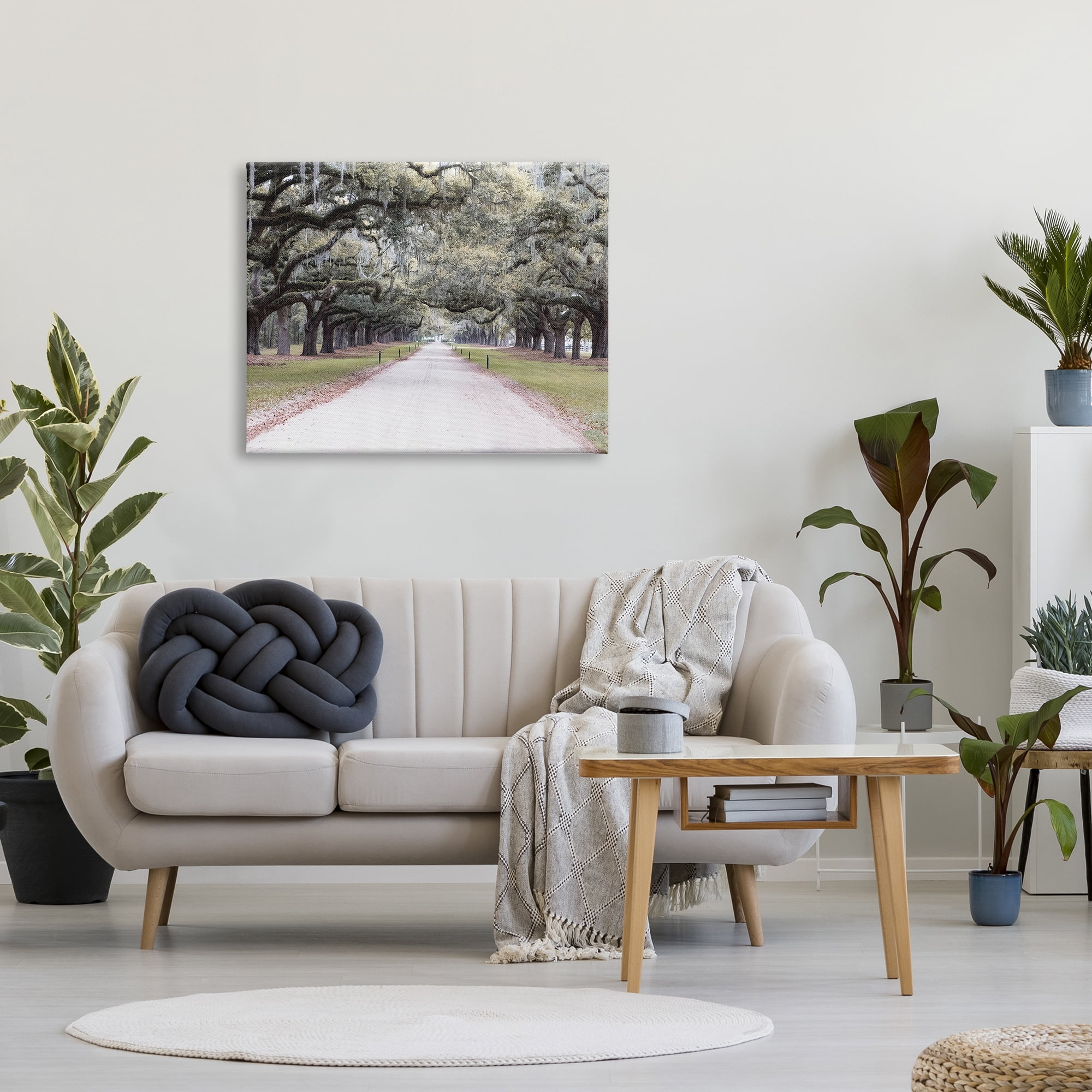 Stupell Industries Tree Grove Path Photography Landscape Photography Gallery Wrapped Canvas Art Print Wall Art, 40 x 30