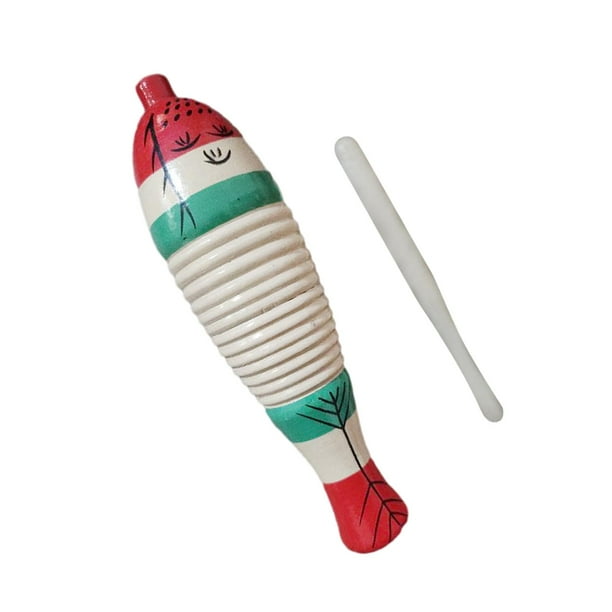 Guiro de de percusion para ninos juguete Vocal de de madera instrumento Musical para jardin de infantes banquetes en casa Karaoke perfke Guillo de Percusion Walmart en linea