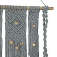 thumbnail image 4 of The Novogratz 25" x 6" Handmade Macrame 1-Tier Gray Wall Shelf, 4 of 8