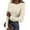 CD04_Beige, variant on Womens Long Sleeve Solid Color Crewneck Ribbed T-Shirt Fitted Casual Fashion Basic Tops Dark Gray L