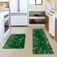 thumbnail image 2 of Floral Lucky Shamrock St. Patrick''s Day Kitchen Mats Set of 2, Home Decor Low-Profile Kitchen Rugs for Floor - 17x29 and 17x47 Inch, 2 of 6