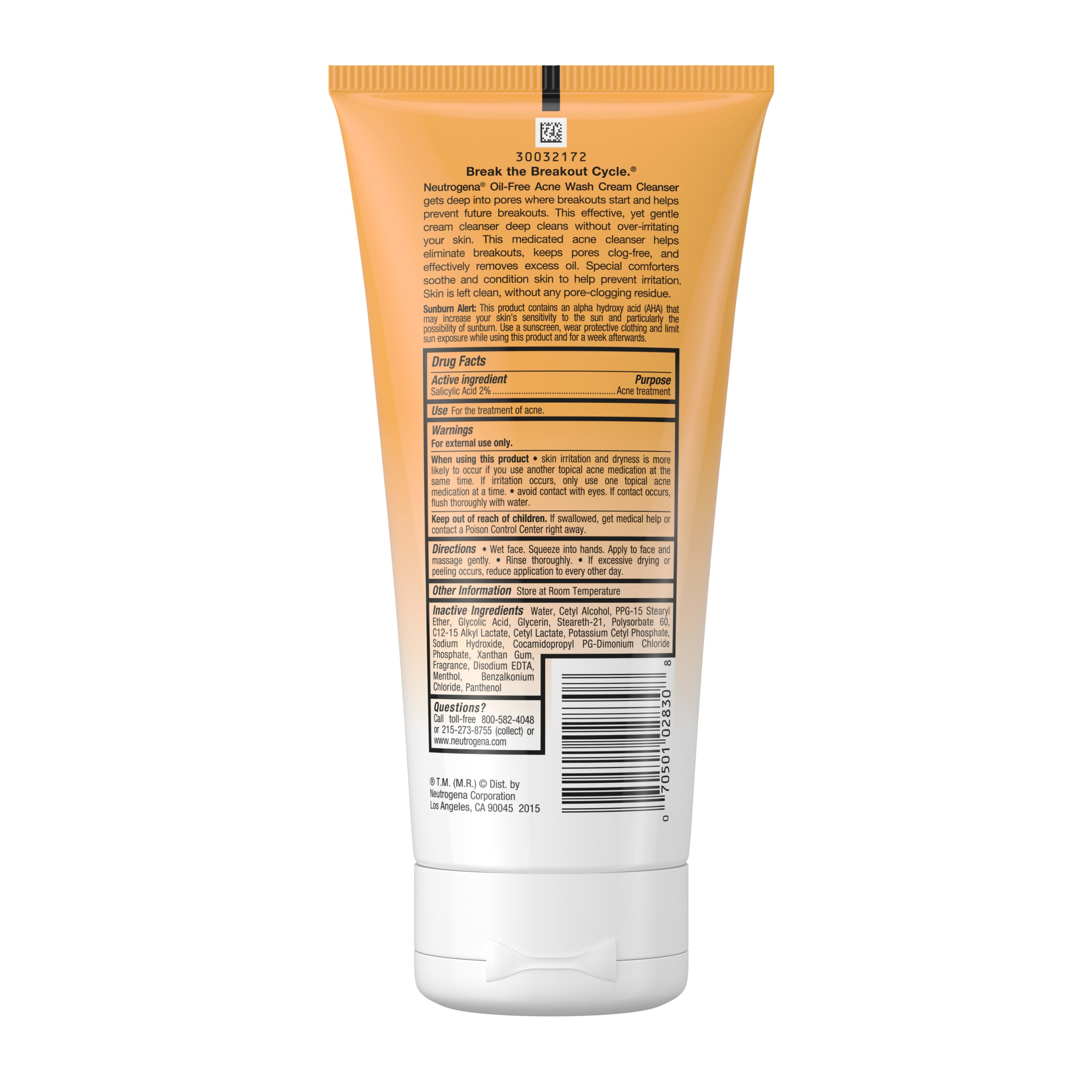 neutrogena acne cream cleanser