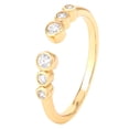 thumbnail image 2 of JS Jessica Simpson Women's CZ Ring Set, Gold Plated Sterling Silver, 2pcs, 2 of 6