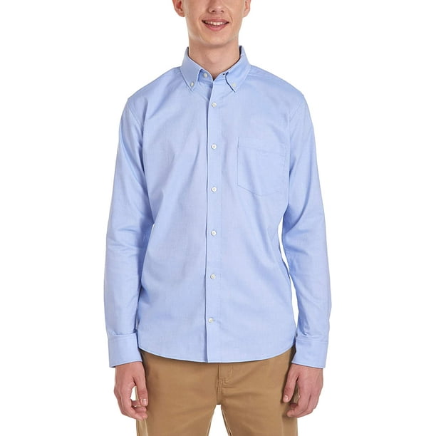 rust Museum Somatische cel Chaps Young Mens Uniform Long Sleeve Oxford Shirt - Walmart.com