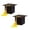 Yellow, variant on Graduation Cap Shaped Gift Boxes With Tassels, 2 Pieces Candy And Snack Packaging Cardboard Containers For Party Favors