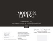 Modern Living Solid Color 300 Thread Count Queen Shadow Sheet Set
