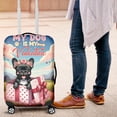 thumbnail image 4 of My Dog Is My Valentine Cute French Bulldog in Gift Box Travel Luggage Cover Dog Lover Gifts Suitcase Dust Protective Decor - 3006, 4 of 5