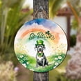 thumbnail image 4 of Happy St. Patrick’s Day Cane Corso with Green Hat Shamrocks Rainbow Round Wood Sign Italian Mastiff Dog Lover Gifts Idea Hanging Wall Home Decor - 03007, 4 of 5