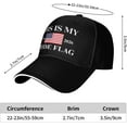 thumbnail image 6 of 4th of July Cap This is My Pride Flag 1776 2026 Baseball Hat, 6 of 7