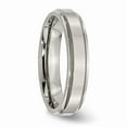 thumbnail image 4 of Titanium Ridged Edge 5mm Polished Band Size: 6; for Adults and Teens; for Women and Men, 4 of 7