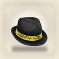 thumbnail image 2 of Beistle Club Pack of 25 Black and Gold "Happy New Year" Party Hi-Hats, 2 of 6