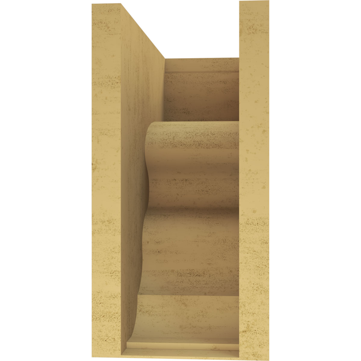 9"W x 18"D x 18"H Classic Highland Rough Cedar Woodgrain TimberThane Corbel, Primed Tan