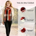 thumbnail image 2 of Bufanda Mujer,Bufanda Mujer de Suave,Pashminas Mujer con Borlas,Chales para Mujer de Tela Scocesa Largo y Elegante, Imitación Cachemira, Moderno y Versátil, Ideal Regalos para Mujer Invierno, 2 of 3