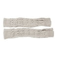 thumbnail image 3 of BKQCNKM Fingerless Gloves for Women Fingerless Gloves Winter Warm and Fashionable Solid Color Knitted Fingerless Gloves for Men and Women Gloves for Cold Weather, Gray One Size, 3 of 3