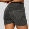 thumbnail image 7 of Stretchy Jean Shorts For Women High Waisted Pull On Jorts With Pockets Denim Shorts Women Summer Casual Shorts, 7 of 7