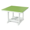 thumbnail image 2 of Wildridge Heritage 5-Piece 44"x44" Dining Set, Lime Green and White - Outdoor Weather Resistant Recycled Plastic Furniture for Patio, 2 of 5