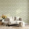 thumbnail image 2 of Vintage Botanical Floral Wallpaper， Modern Farmhouse Peel and Stick Wallpaper， Waterproof Self Adhesive Wall Decoration for Bedroom， Living Room， Kitchen Cabinet， Rental， 17.7 * 118 in, 2 of 8