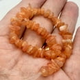 thumbnail image 2 of Chalcedony Chip Half Strand | 7x7x2 to 12x7x4mm | Orange Pink | 50 to 60 Beads |, 2 of 10