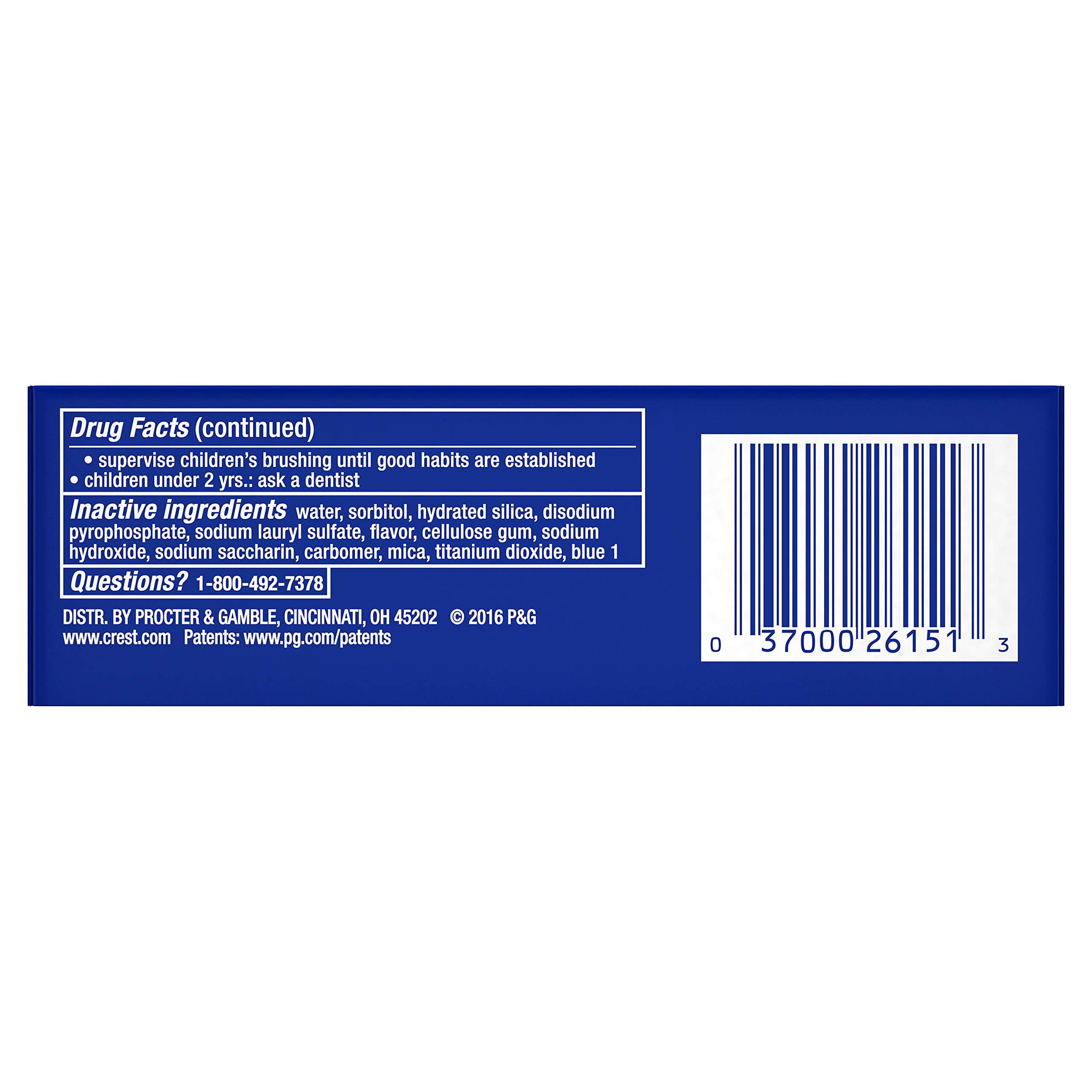 Crest 3D White Whitening Toothpaste, Radiant Mint, 0.85 Ounce (Pack Of 36) Packaging May Vary