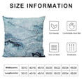 thumbnail image 5 of YINGXI  Marble Print Throw Pillow Cushion Cover, Soft Pastel Toned Abstract Wavy Pattern Ottoman Influences Image, Decorative Square Accent Pillow Case,Blue Grey 24x24in, 5 of 5