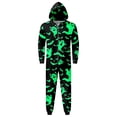 thumbnail image 4 of HJYCHN Suits Family Halloween Pajamas Halloween Family Pajamas Hooded Ghost Bat Print Front Zip Long Sleeve Full Length Loungewear, 4 of 5