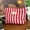 Red, variant on Striped Canvas Makeup Storage Bag – Portable Travel Cosmetic Pouch with Zipper,Multi-Functional Toiletry Organizer for Beauty Tools & Accessories