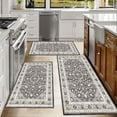 thumbnail image 6 of Floral Kitchen Rugs Sets of 3, Non Slip Kitchen Rugs and Mats Washable Farmhouse Kitchen Rugs Floral Kitchen Floor Mat Carpet Runner Rugs for Hallway Laundry Room, 6 of 12