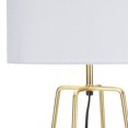 thumbnail image 6 of Nourison 24" Gold Geometric Metal Table Lamp, Modern, Transitional for Bedroom, Dining Room, Living Room, Office, Brass, 6 of 7