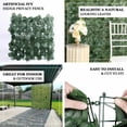 thumbnail image 4 of Efavormart 12 Pack Dark Green Artificial Ivy Privacy Screen Fence Wall Panel, Faux Leaf Hedge Greenery Garden Decor - 32 Sq. ft., 4 of 5