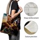 thumbnail image 3 of Black Adam Bolso de tela con estampado de lienzo para mujer, bolsa de compras reutilizable y estética, con cremallera interior, regalo para mujer,38*45cm., 3 of 6