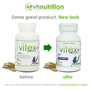 VH Nutrition Vitex Plus 650mg - Chaste Tree Berry Supplement for Women Healthy Hormone Balance & Fertility Support Formula - 60 Capsules