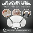 thumbnail image 2 of Bell and Howell Socket Burst Six Panel Ceiling Light 144 LED Bulbs 3000 Lumen for Garage Home, 2 of 6