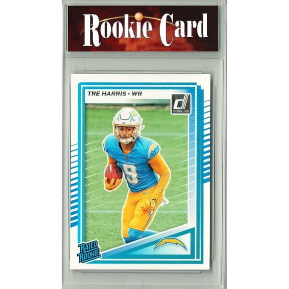 Certified Mint  Tre Harris 2025 Donruss Football #329 Rookie Card Los Angeles Chargers