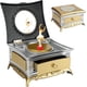 thumbnail image 1 of Caja de música clásica - Dorada, caja de música para guardar joyas, estuche giratorio para música de bailarina con cajón, espejo de maquillaje, elegante bailarina para cumpleaños, 1 of 5