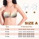 thumbnail image 2 of Un par de pegatinas de encaje en el pecho de concha en tono de piel, vestido de novia femenino, pegatinas de sujetador de silicona con correa trasera invisible, 2 of 5