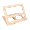 thumbnail image 1 of Desk Book Holder,Wooden Reading Stand Adjustable Wood Book Stand Adjustable Book Holder Impressive Results, 1 of 14