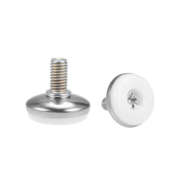 Niveladores de Muebles Altura Ajustable de 12mm a 17mm M8 x15mm Rosca, 4Pcs