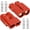 2 PCS Red, variant on chasenew 50A-600V Battery Quick Connect/Disconnect with 7/8/10/12 AWG, 4 PCS Jumper Cable Plug Connector, Compatible with Anderson Connector for Rescue Winch, Motor Recovery (Gray with Cover)