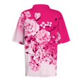 thumbnail image 4 of KDDYLITQ Womens Golf Shirts Collared Short Sleeve T Shirt Lightweight Moisture Wicking Polo Casual 3 Buttons Golf Outfits Hot Pink 3XL, 4 of 4