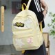 thumbnail image 5 of Y2K Mochila para mujer Bolsos estéticos Mochila con patrón de estrellas para viajes de trabajo Amarillo, 5 of 7