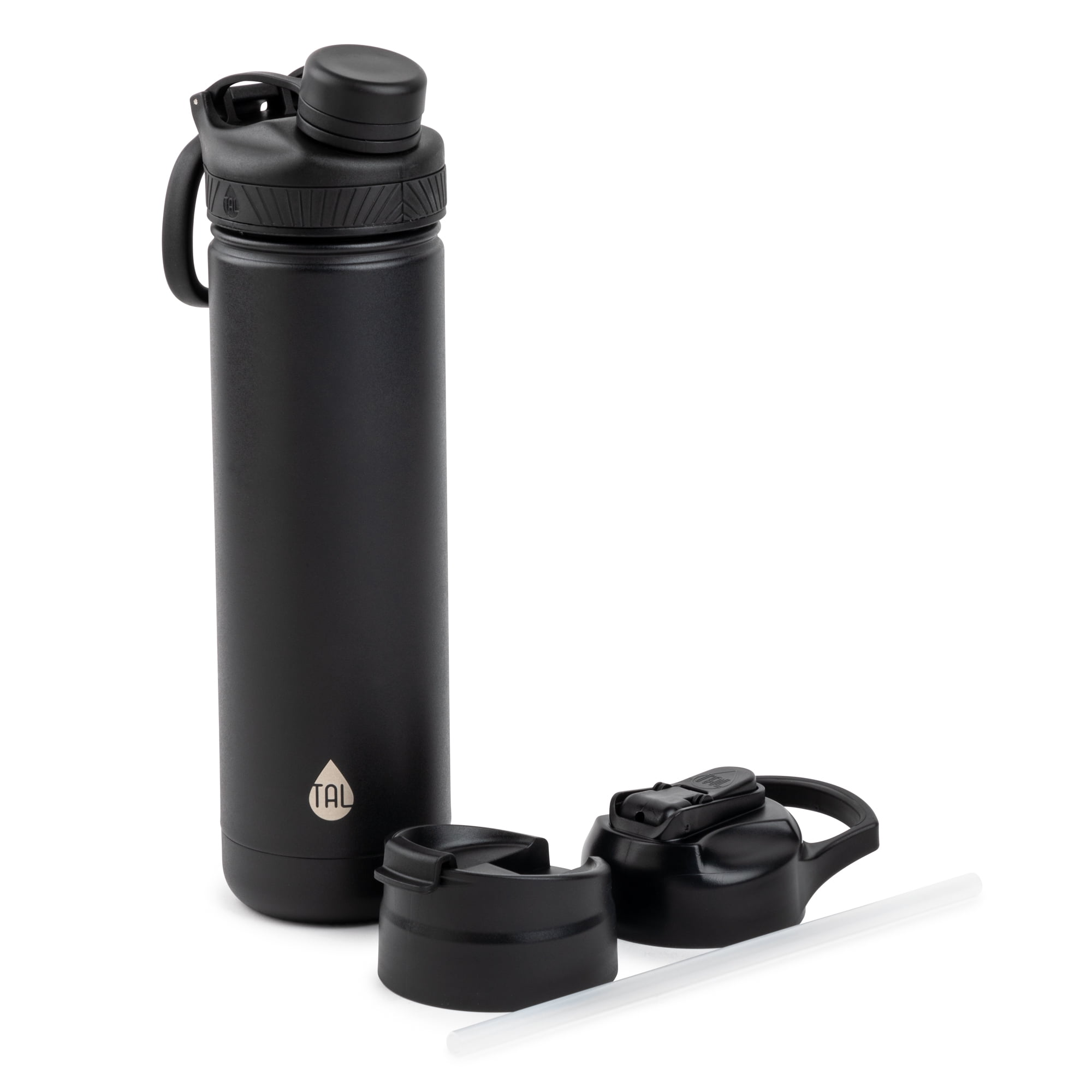 TAL Stainless Steel Water Bottle 26 Fl Oz Black 5 Piece Set tal-stainless-steel-water-bottle-26-fl-oz-black-5-piece-set