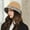 Orange, variant on Autumn And Winter Bonnets Women’S Wool Top Hat, Patchwork Fisherman Hat, European And American Bow British Warm Hat