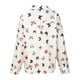 thumbnail image 5 of Tops para mujer Camisas Blusas Elegantes Camisas casuales de manga larga Moda Solapa Top Blusa suelta con estampado de botones Odeerbi  ODB-5, 5 of 8