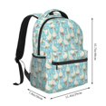 thumbnail image 2 of KLL White Geese and Flower Print Casual Backpack for Men Women,Travel Casual Backpack Outdoor Activities Bag Daypack for Travel Hiking Shopping Daily, 2 of 4