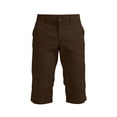 thumbnail image 5 of Afuyipoi Men’s Summer Capris Shorts, Casual Work Pants Cargo Pockets 7/8 Length Cropped Trousers Brown Size 2XL, 5 of 10
