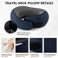 thumbnail image 3 of MOONORAH Travel Pillows for Airplanes, Travel Neck Pillow Travel Pillow, 360° Support Memory Foam Travel Pillow with 3D Contoured Eye Mask, Earplugs and Storage Bag for Airplanes Offices, Cars, Blue, 3 of 9