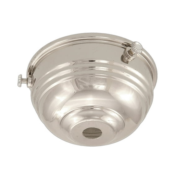 B&P Lamp® 2 1/4" Fitter, Nickel Finish Art Deco Style Holder