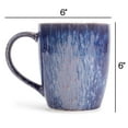 thumbnail image 5 of Elanze Designs Reactive 17 ounce Ceramic Curved Body Mugs Set of 4, Midnight Purple, 5 of 5