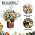 thumbnail image 4 of Hatisan de mesa para árbol de Navidad con adornos redondos rojos, 2 unidades, 4 of 7